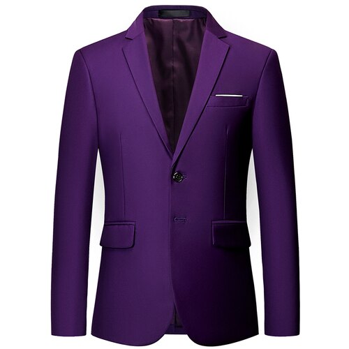 New Groom Wedding High-end Brand Formal Blazer Men Suit Jacket  / Men's Solid Color Casual Business Blazer Large Size Suit Coat