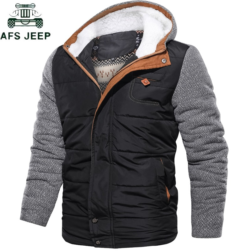 Brand Parkas Winter Jacket Men European size M-3XL  Casual Slim Cotton Thick Mens Coat Parkas With Hooded Warm Casaco Masculino