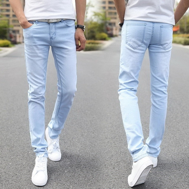 13 Style Design Denim Skinny Jeans Distressed Men New 2019 Spring Autumn Clothing Good Quality