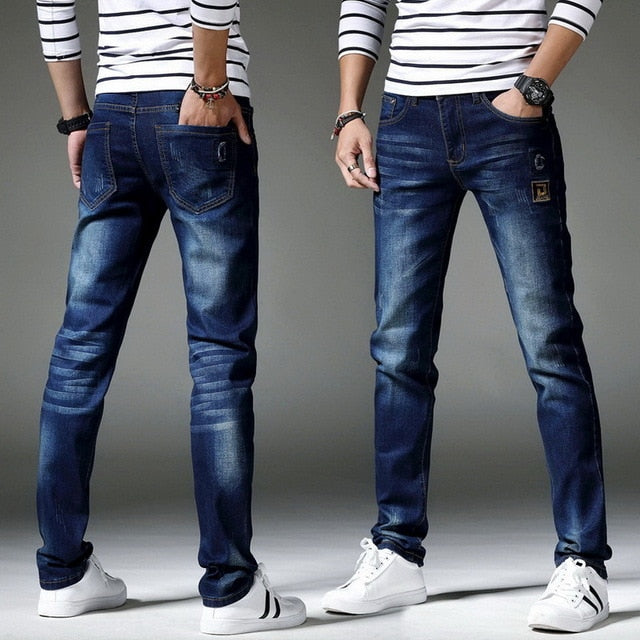 13 Style Design Denim Skinny Jeans Distressed Men New 2019 Spring Autumn Clothing Good Quality