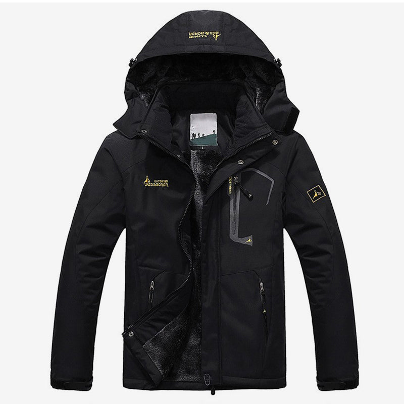 Men's Winter Velvet Parka Jacket Plus Size 6XL Hooded Windbreaker Men 2019 Warm Thick Parkas Padded Coat Unisex Fashion Outwear