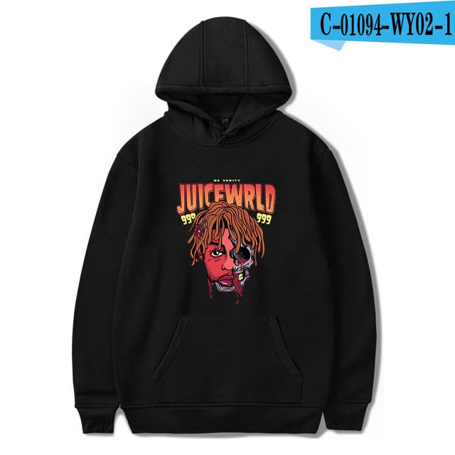 rapper Juice Wrld Hoodies Men/Women 2019 New Arrivals Fashion print pop hip hop style cool Juice Wrld sweatshirt hoody coats