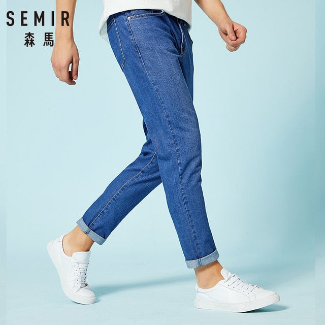 SEMIR jeans for men slim fit pants classic 2019 jeans male denim jeans Designer Trousers Casual skinny Straight Elasticity pants