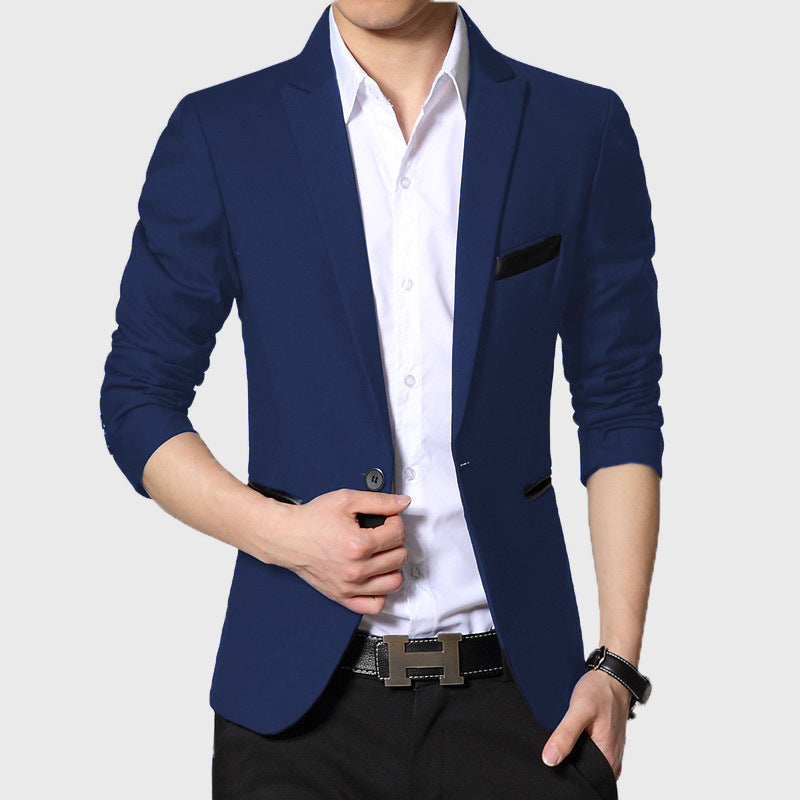 New Arrival high quality Men Suit Single Button Leisure Blazers Jacket Men men's  Korean Fashion Slim Fit Casual Blazer suits