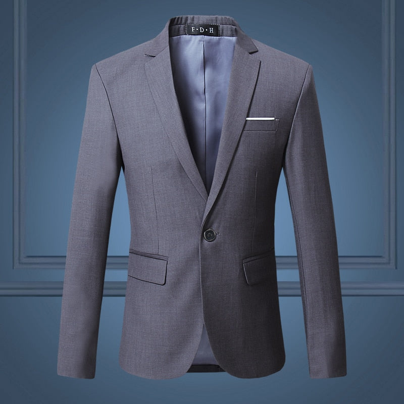 (10 colors) high quality men's business professional dress blazer, large size fashion business solid color slim jacket men's 6XL