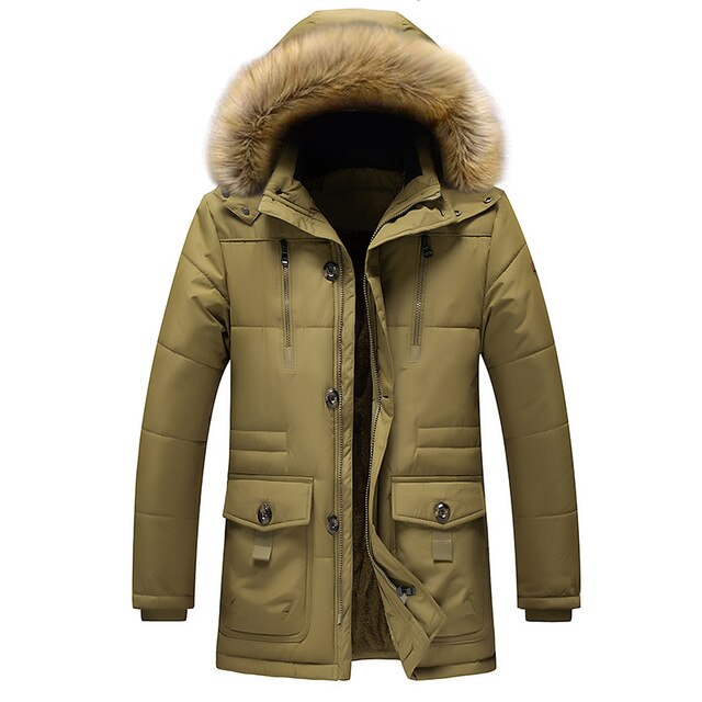 Winter Jacket Men Stand Collar Male Parka Jacket Mens Military Solid Thick Jackets and Coats Man Winter Parkas M-7XL;YA501