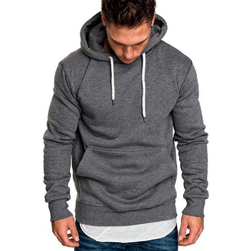 CYSINCOS Sweatshirt Men 2019 Hoodies Brand Male Long Sleeve Solid Hoodie men Black Bed big size poleron hombre sudaderas hombre