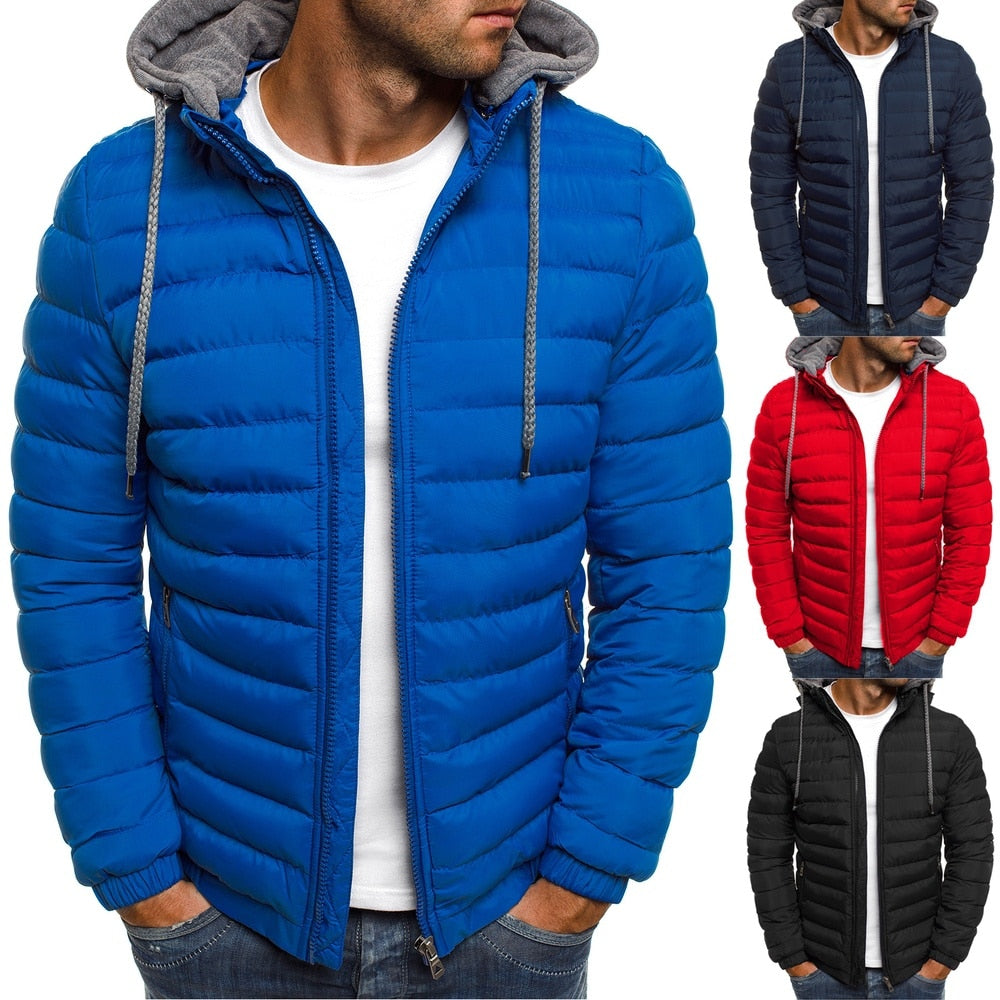 Zogaa Winter Jacket Men Hooded Coat Causal Zipper Men's Jackets Parka Warm Clothes Men Streetwear Clothing For Men 2019