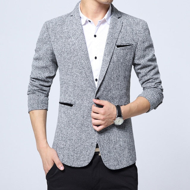 New fashion Autumn plaid men suit high quality mens suit jacket Business casual Suit Slim Fit terno masculino Blazer