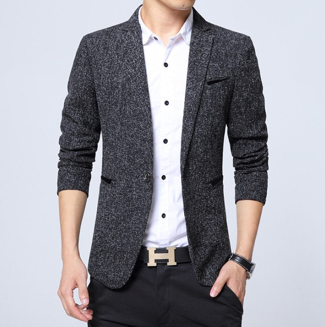 New fashion Autumn plaid men suit high quality mens suit jacket Business casual Suit Slim Fit terno masculino Blazer