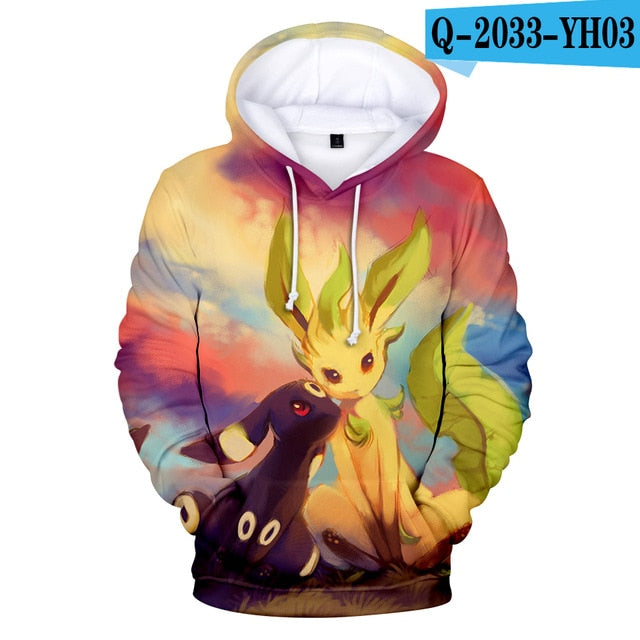 2 To 13 Years Kids Hoodies Pokemon Pikachu 3d Printed Boys Girls Hoodie Game Cartoon Sweatshirt Casual Children Clothes