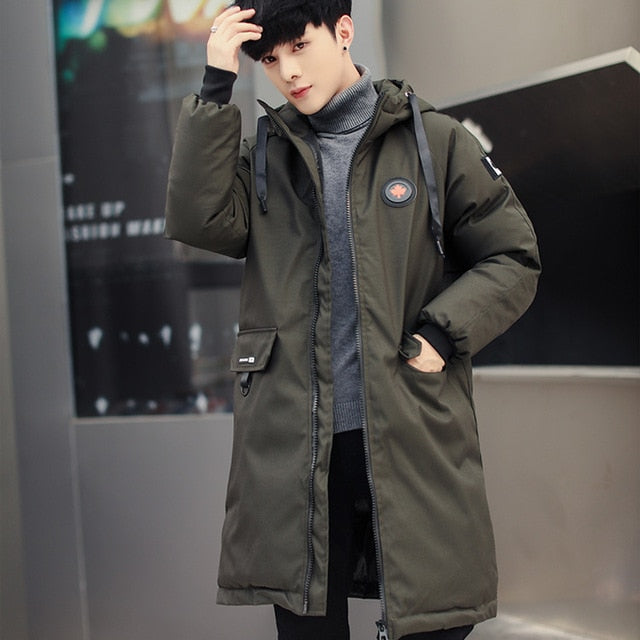 Fashion Winter Jacket Men brand clothing 2019 New Parka Men Thick Warm Long Coats Men High quality Hooded jacket black 5XL