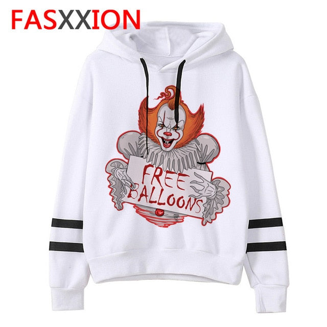 pennywise Hoodies Loser Lover man/women Unisex It Movie Sweatshirt funny Oversized streetwear harajuku ulzzang Graphic male