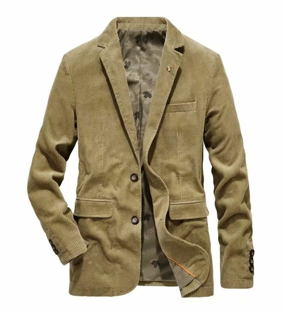 ICPANS Corduroy Men's Casual Blazer Brand Fashion Male  Fit Slim Jacket Coat Men Blazer Terno Masculino Vetement Homme