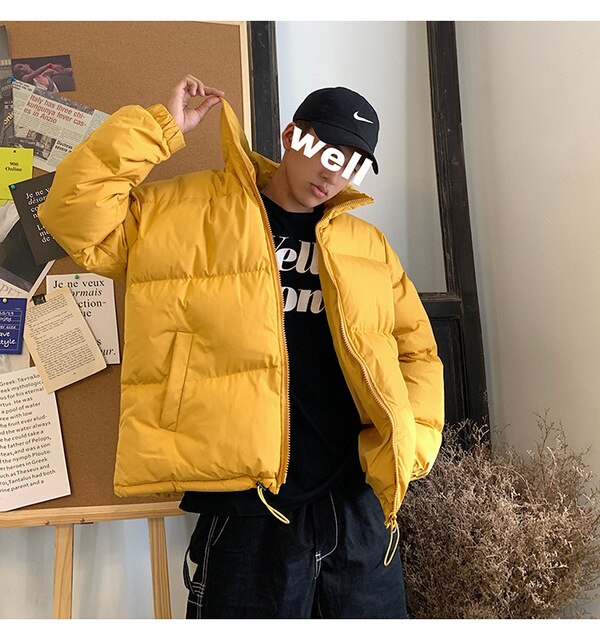 LAPPSTER Men Funny Colorful Bubble Coat Winter Jacket 2019 Mens Streetwear Hip Hop Parka Male Korean Black Clothes Puffer Jacket