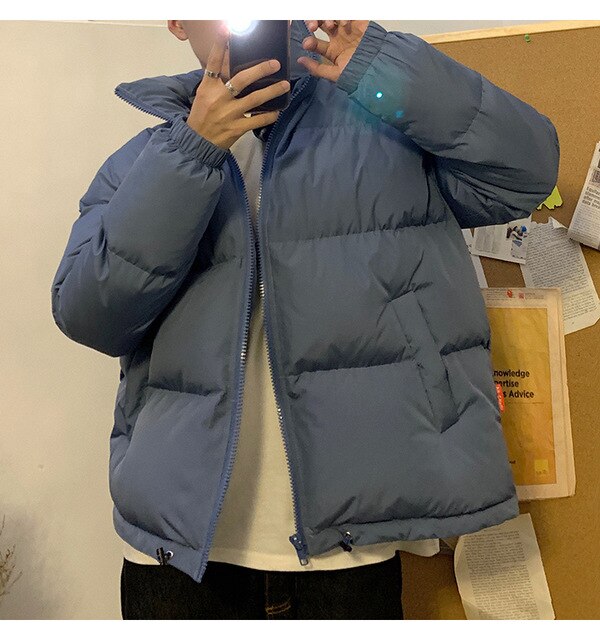 LAPPSTER Men Funny Colorful Bubble Coat Winter Jacket 2019 Mens Streetwear Hip Hop Parka Male Korean Black Clothes Puffer Jacket