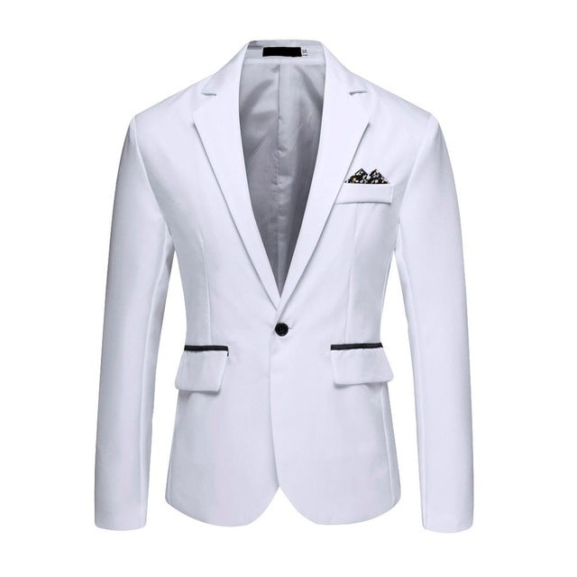 Men's Stylish Casual Solid Blazer Business Wedding Party Outwear Coat Suit Tops male 2019 spring autumn Suit Male Slim Fit