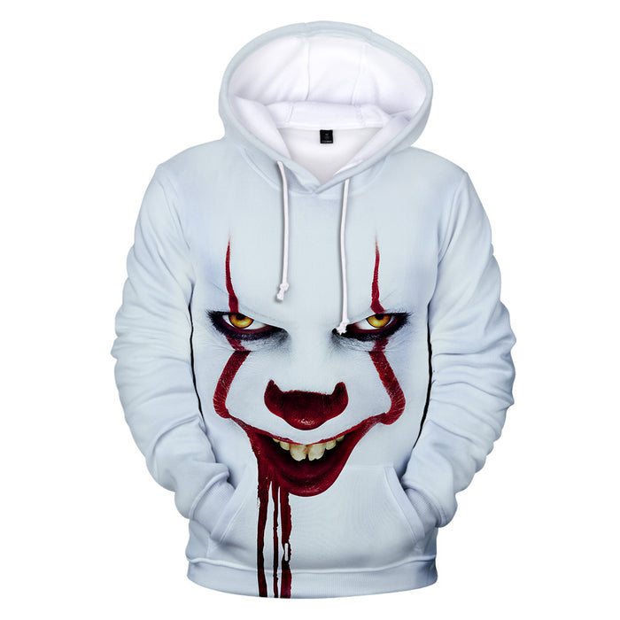 Pennywise Halloween Party Hoodies 3d for Kid Men Pop Harajuku Halloween Costume Idea Sweatshirt Cotton Plus Streetwear Drop Ship