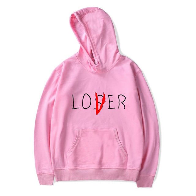 Lover Loser Printed Hoodie Vintage Vogue Ullzang Mens Hodies Autumn Winter Hoodies Sweatshirt Fleece Street Hoodys for Women Men