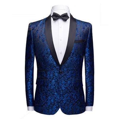 2019 NEW Brand business Embroidery Blazers mens Suits Jackets slim fit men's blazer Masculino Top Quality Dress  size S-3XL 4XL