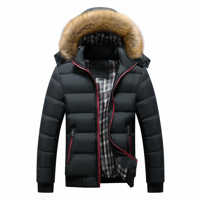 Hot Sell Winter Men's Coats Male Parkas Thick Hooded Fur Collar Parka Men Fleece Jackets Warm Outwear Male Overcoats 5XL 6XL 7XL