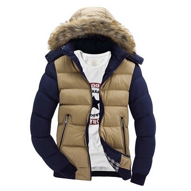 Hot Sell Winter Men's Coats Male Parkas Thick Hooded Fur Collar Parka Men Fleece Jackets Warm Outwear Male Overcoats 5XL 6XL 7XL