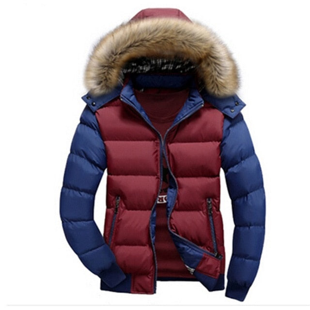 Hot Sell Winter Men's Coats Male Parkas Thick Hooded Fur Collar Parka Men Fleece Jackets Warm Outwear Male Overcoats 5XL 6XL 7XL