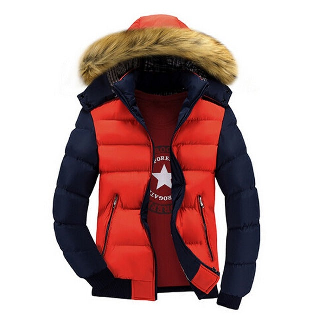 Hot Sell Winter Men's Coats Male Parkas Thick Hooded Fur Collar Parka Men Fleece Jackets Warm Outwear Male Overcoats 5XL 6XL 7XL