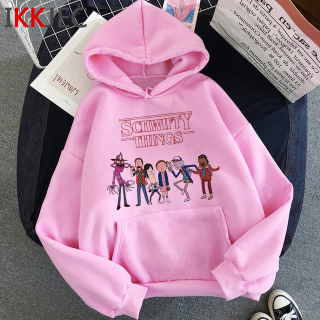 Rick and Morty Funny Cartoon Warm Hoodie Men/women Ricky N Morty Fashion 90s Graphic Sweatshirt Unisex Hip Hop Hoody Male/female