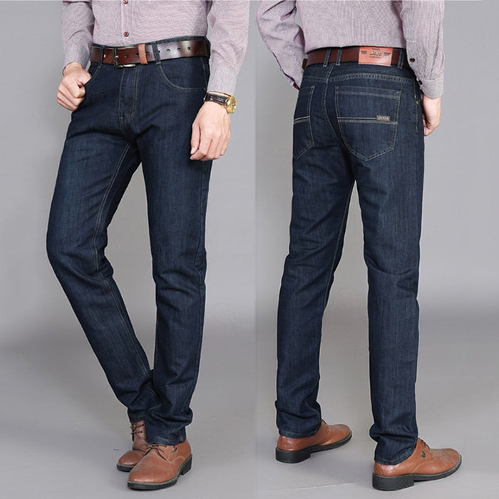 Autumn Men's Jeans Men's Korean Version Regular Youth Casual Straight Long Pants Men's Work Brand High Quality Cargo Pants Male