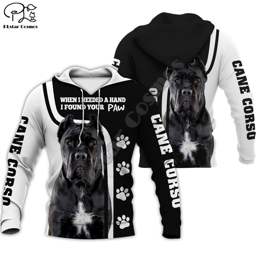 Men women cane corso limited edition 3d full printed zipper hoodie long sleeve Sweatshirts jacket pullover tracksuit  G2