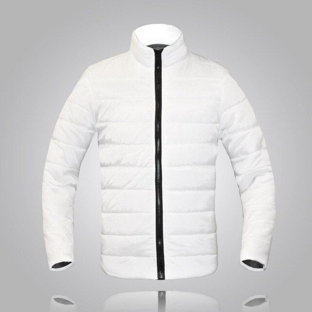 XXXL Winter Jacket Men New Cotton Padded Thick Jackets Parka Slim Long Sleeve Quilted Outerwear Clothing Warm Coats plus size