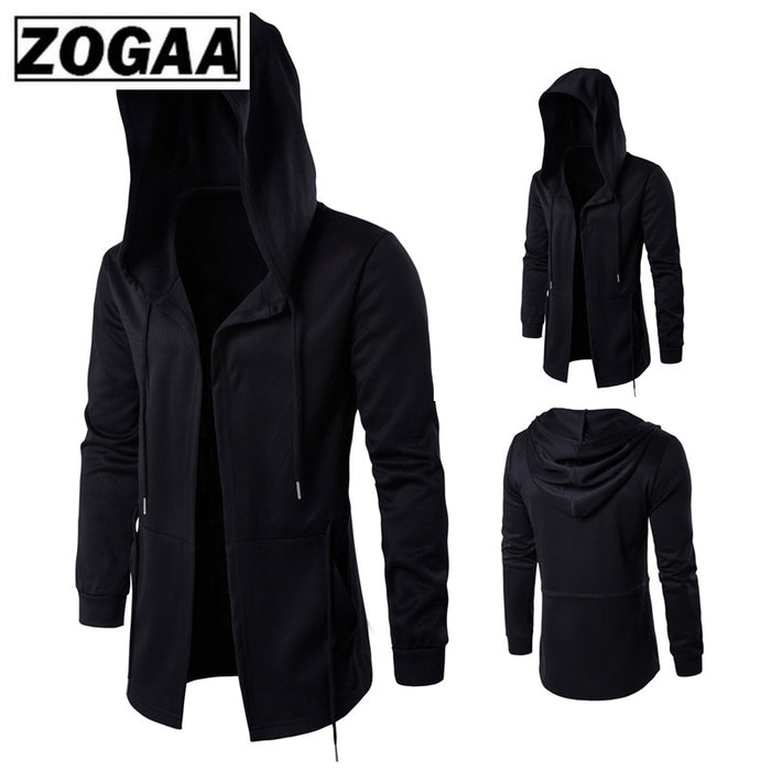 ZOGAA Men Hoodies Sports Casual Wear Zipper Fashion Tide Hooded Jacket Casual Wear Clothes Zip Up Hoody Jacket Assassin Master