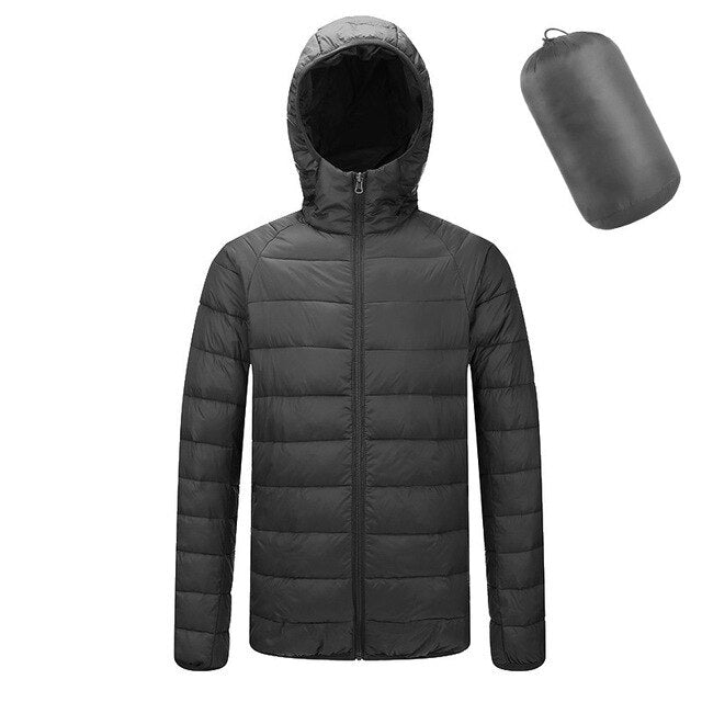 Winter Men's Parkas Coat Male Jacket solid Stand Collar Light Thin Cotton-padded Jacket Men Brand Clothing Outwear AG18006