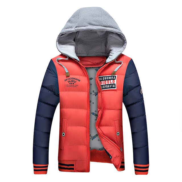 New Clothing Hot Selling Autumn Winter men's Parka Men Casual Slim Fit Hood Warm Jackets Mens Lovers Coat Asia size M-3XL 1588