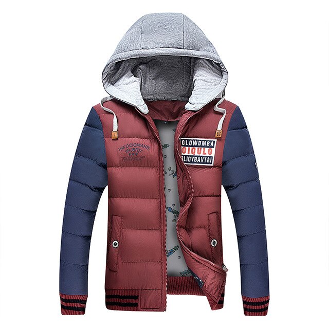 New Clothing Hot Selling Autumn Winter men's Parka Men Casual Slim Fit Hood Warm Jackets Mens Lovers Coat Asia size M-3XL 1588