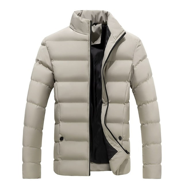 Winter Jacket Men Clothes 2019 Solid Colors Ultra-light Parka Mens Jackets And Coats Stand Collar Bubble Coat Puffer Jackets