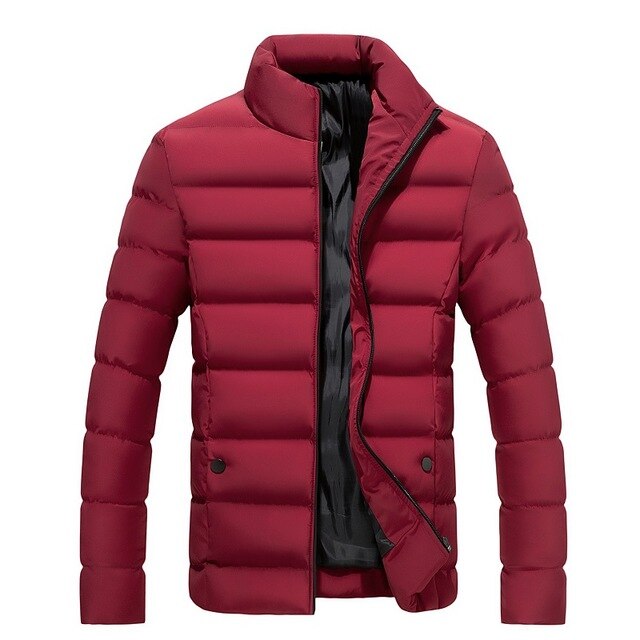 Winter Jacket Men Clothes 2019 Solid Colors Ultra-light Parka Mens Jackets And Coats Stand Collar Bubble Coat Puffer Jackets