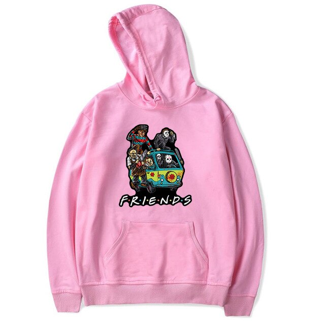 Harajuku Hoodies Sweatshirt Friends Hoodie Womens Clothing Men Black Hoodie Pink Clothes for Girls Outwear Winter Harajuku Shirt