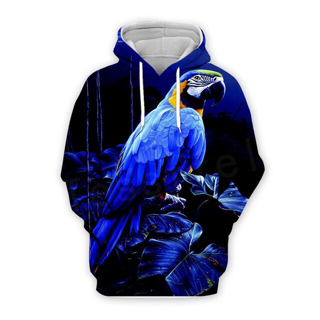 Tessffel Animal Parrot Art colorful Unisex Tracksuit casual new fashion MenWomen 3D Print Sweatshirts/Hoodie/Jacket s-13