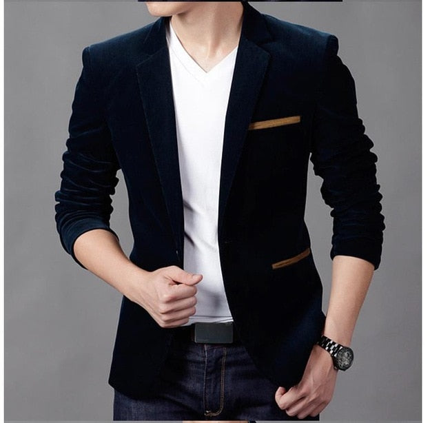 NEW Mens Fashion Brand Blazer British's Style casual Slim Fit suit jacket male Blazers men coat Terno Masculino Plus Size 3XL