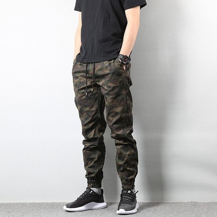 American Street Style Fashion Men's Jeans Jogger Pants Camouflage Cargo Pants Men Military Army Pants Homme Hip Hop Jeans