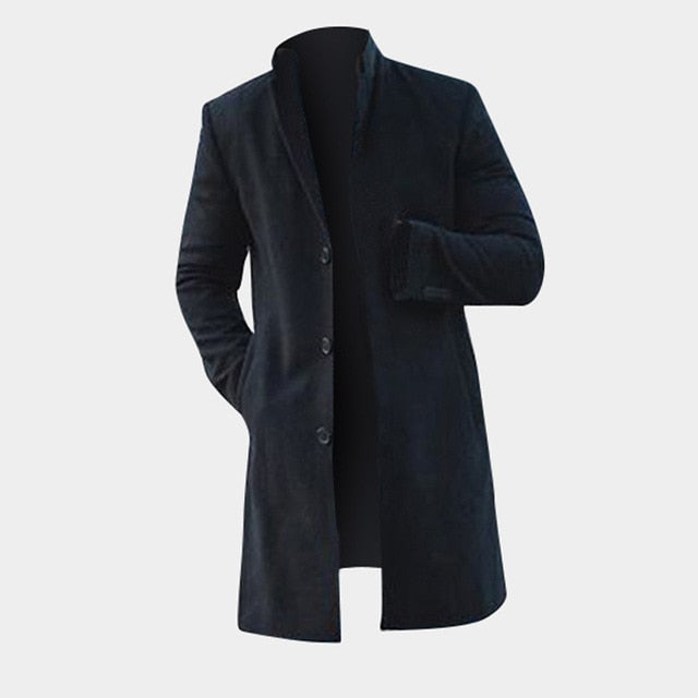 Stylish Elegant Classic Jackets Men Long Jackets Coats Trench Slim Fit Outwear Abrigo Hombre Fashion Winter Men Clothes Overcoat