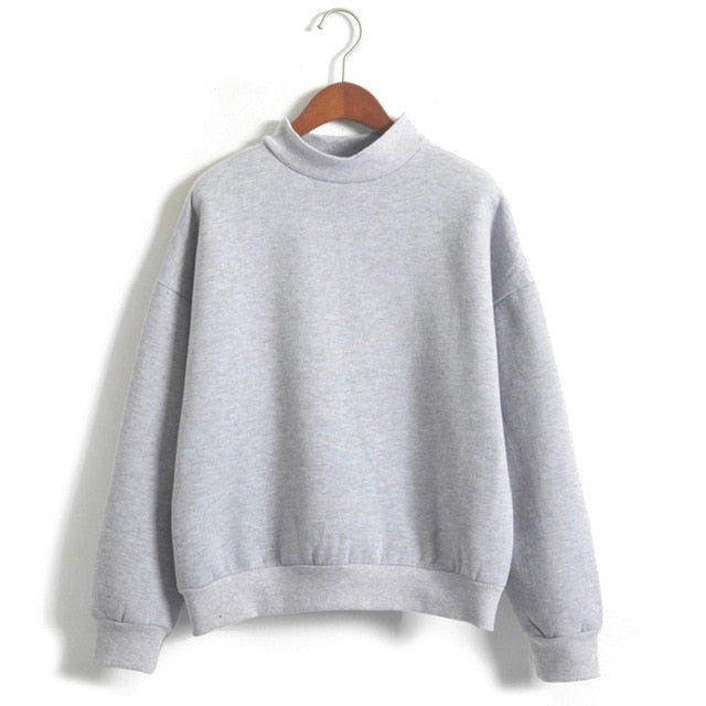 Women Casual Long Sleeve Hoodie Sweatshirt Jumper Pullover Thick Autumn Winter Tops AIC88