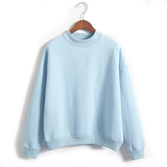 Women Casual Long Sleeve Hoodie Sweatshirt Jumper Pullover Thick Autumn Winter Tops AIC88