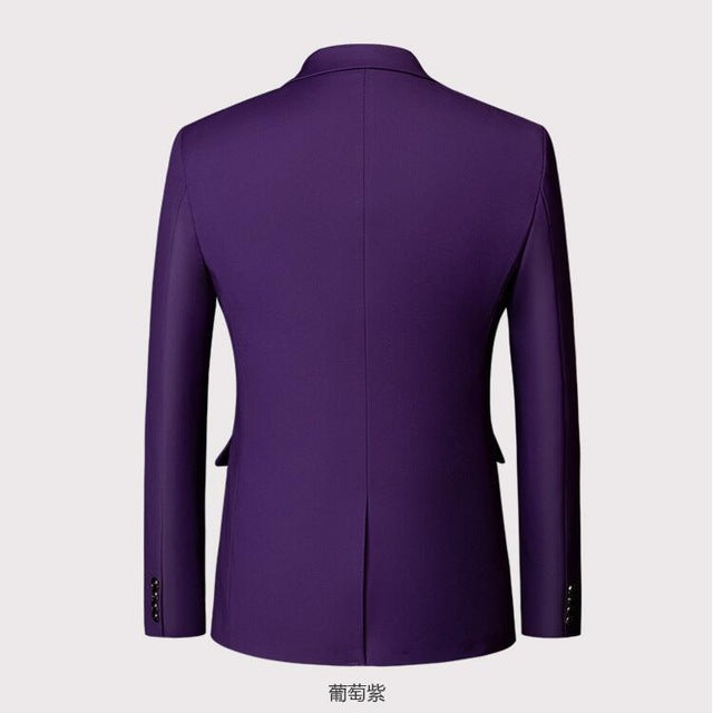 (10 colors) high quality men's business professional dress blazer, large size fashion business solid color slim jacket men's 6XL