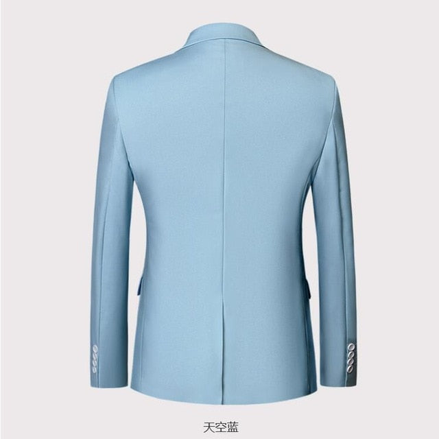 (10 colors) high quality men's business professional dress blazer, large size fashion business solid color slim jacket men's 6XL