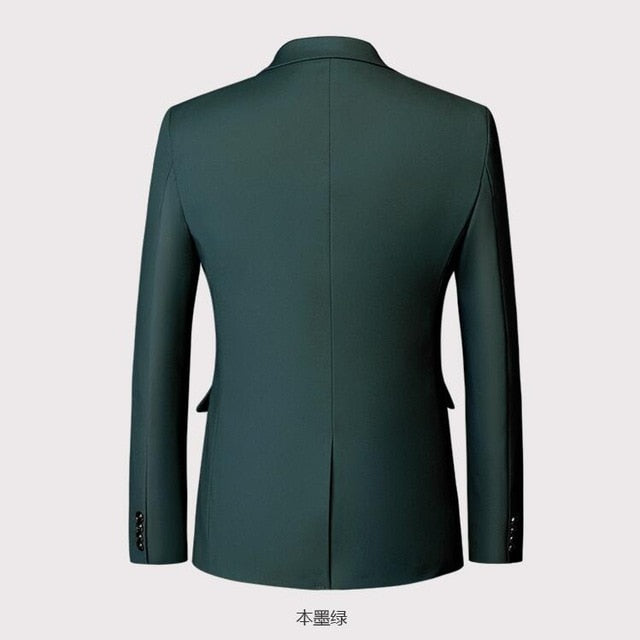 (10 colors) high quality men's business professional dress blazer, large size fashion business solid color slim jacket men's 6XL